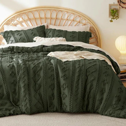 WANDERLLY - BOHO DELUXE TUFTED DECORATIVE COMFORTER SET