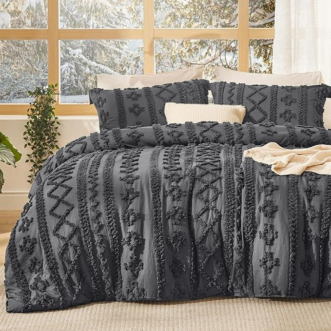 WANDERLLY - BOHO DELUXE TUFTED DECORATIVE COMFORTER SET