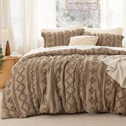 WANDERLLY - BOHO DELUXE TUFTED DECORATIVE COMFORTER SET
