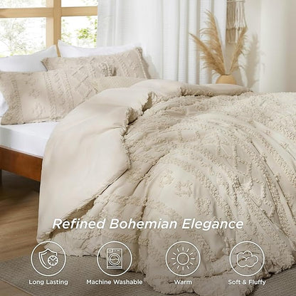 WANDERLLY - BOHO DELUXE TUFTED DECORATIVE COMFORTER SET